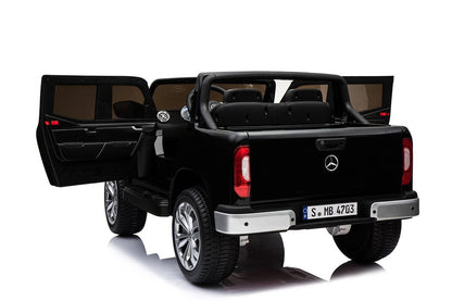Mercedes X-Class elbil för barn 4x4 – 2-sits, gummihjul & fjärrkontroll