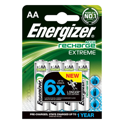 energizer-energizer-batteri-aa-lr6 Laddbart Ni-Mh 2300mAh 4-pack