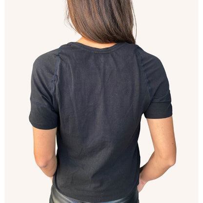 swedish-posture-swedish-posture-alignment-t-shirt-cotton L Women Black