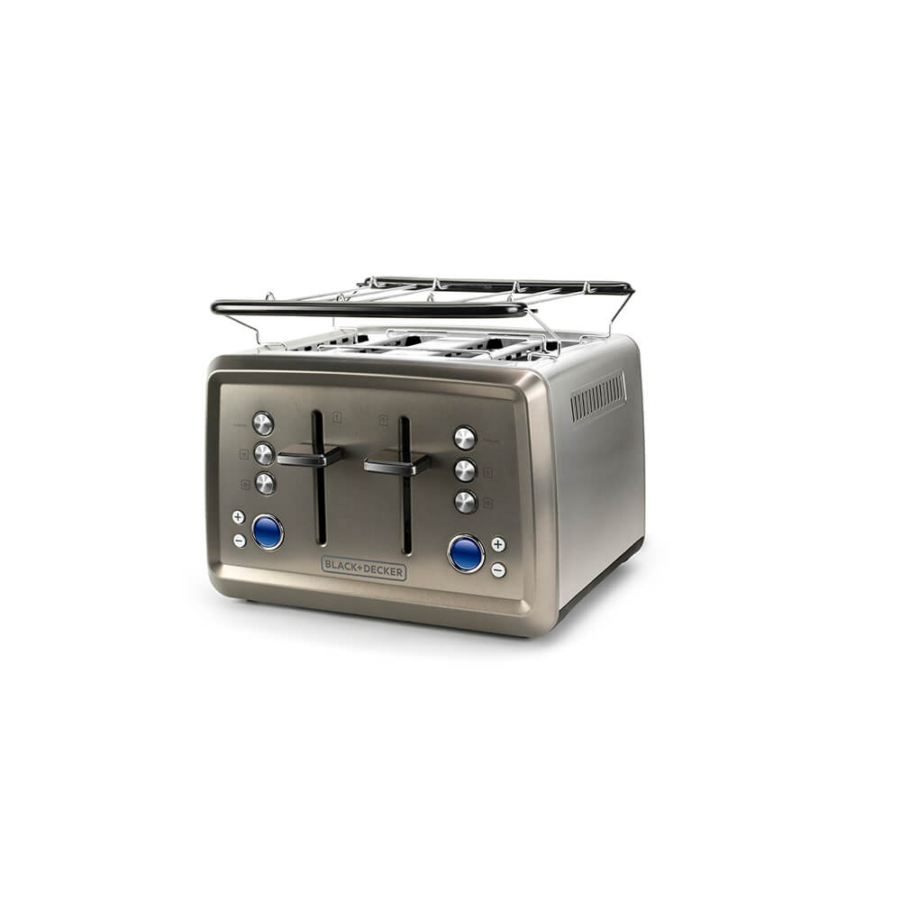 black-decker-black-decker-toaster 4-Slice Brushed