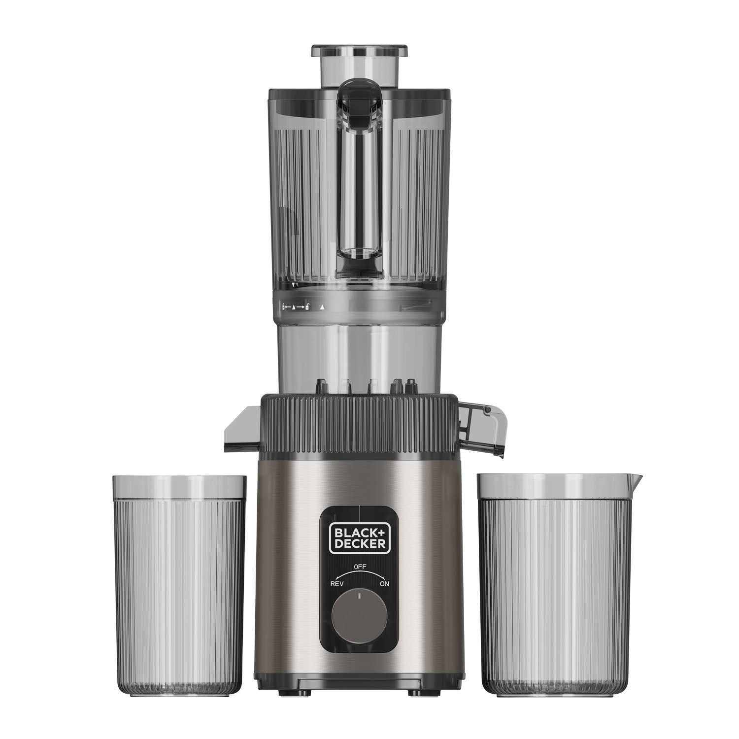 black-decker-black-decker-slow-juicer Stainless Steel