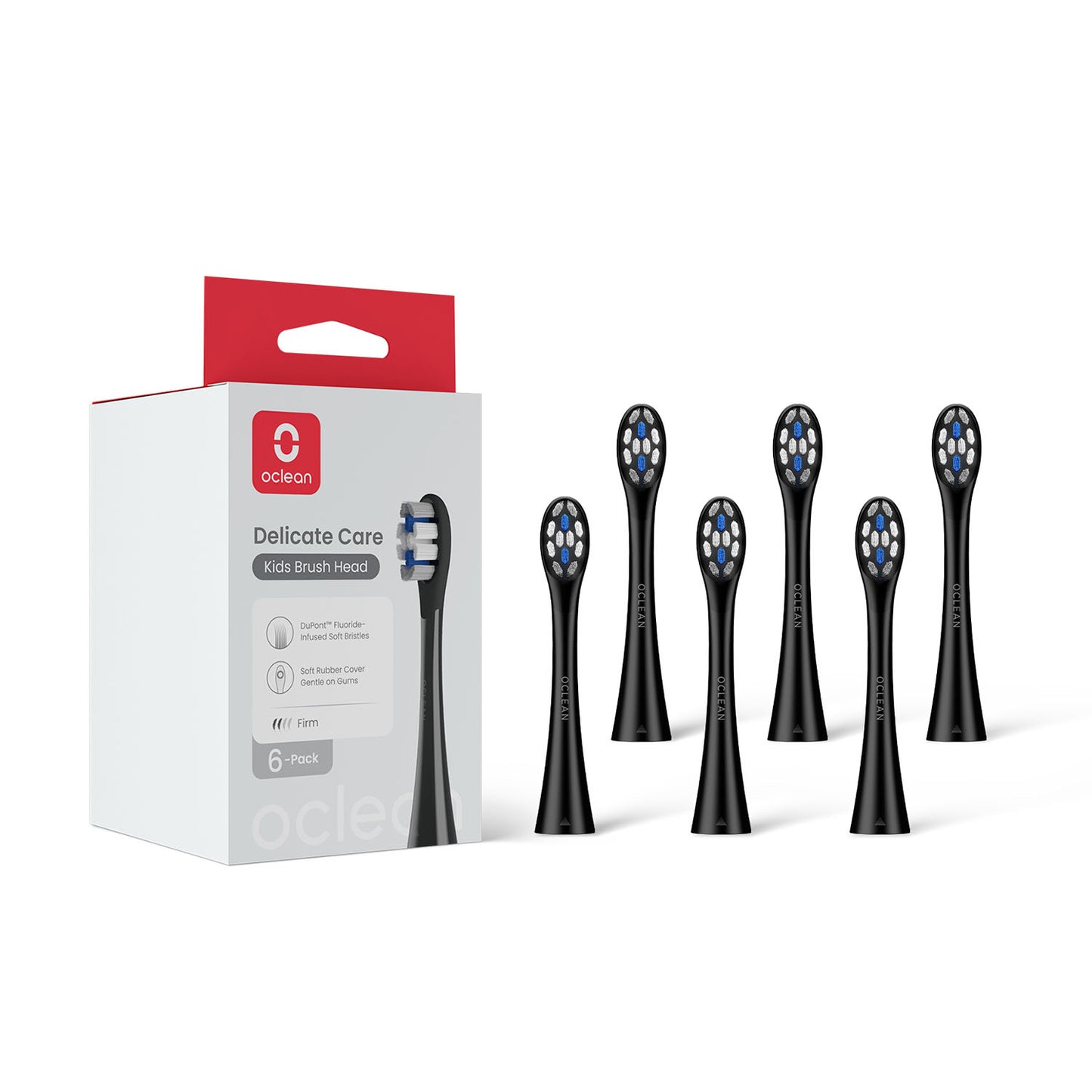 oclean-oclean-brush-head Kids 6 Pack Black