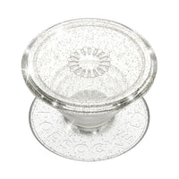 POPSOCKETS Clear Glitter Silver