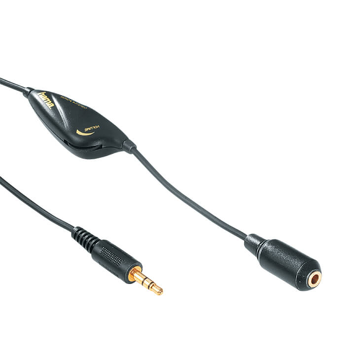hama-hama-kabel-3-5mm-3-5mm 3 m Hane-Hona Med Volymregl. TL