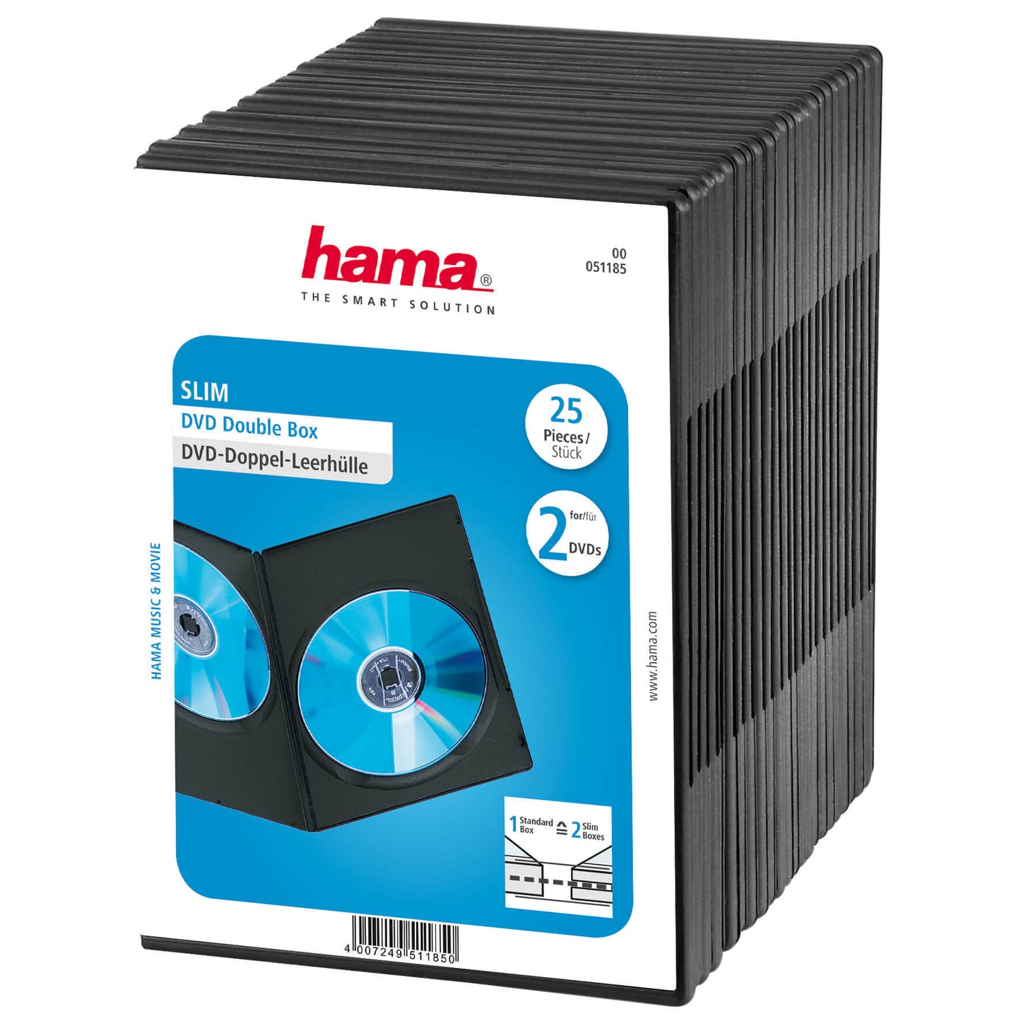 HAMA HAMA DVD-box Slim Dubbel