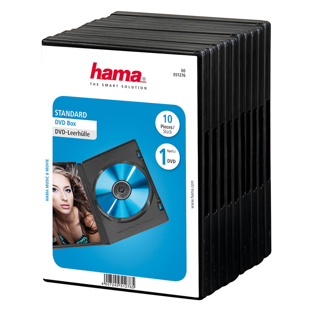 HAMA HAMA DVD-Box Svart 10-pack