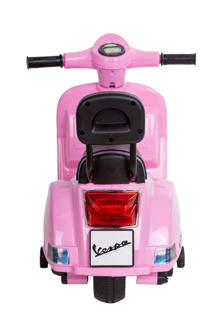 Vespa PX150 elmoped för barn 6V – rosa med stödhjul & musik | Barn scooter 3+ år