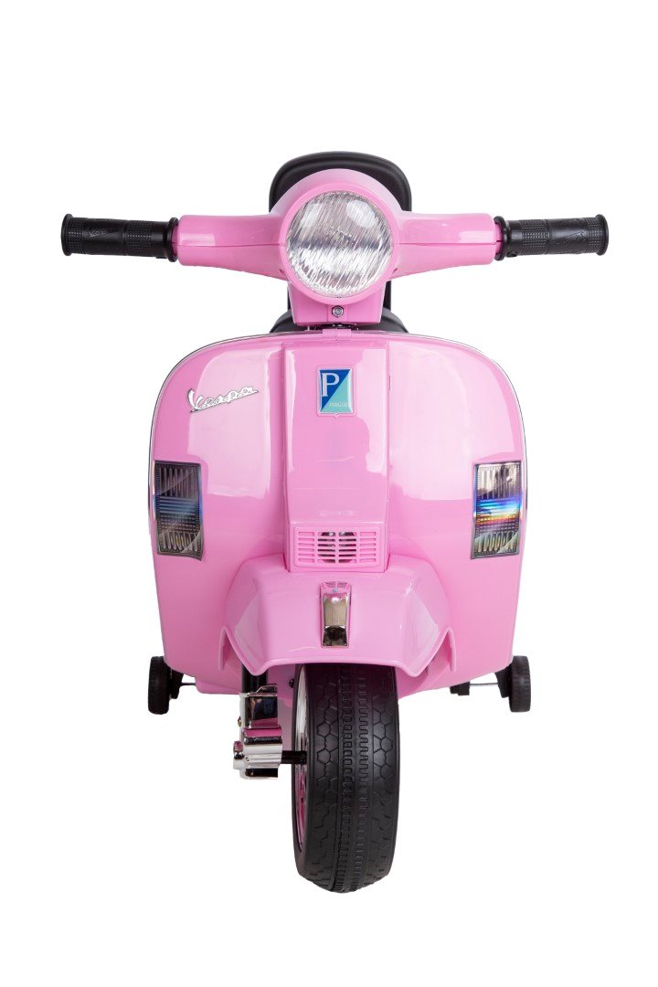 Vespa PX150 elmoped för barn 6V – rosa med stödhjul & musik | Barn scooter 3+ år