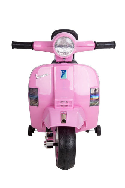 Vespa PX150 elmoped för barn 6V – rosa med stödhjul & musik | Barn scooter 3+ år