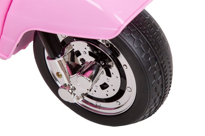 Vespa PX150 elmoped för barn 6V – rosa med stödhjul & musik | Barn scooter 3+ år