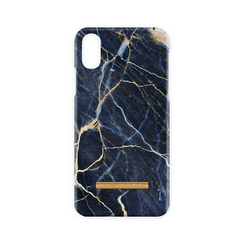 onsala-onsala-collection-mobilskal-soft Black Galaxy Marble iPhone X/Xs