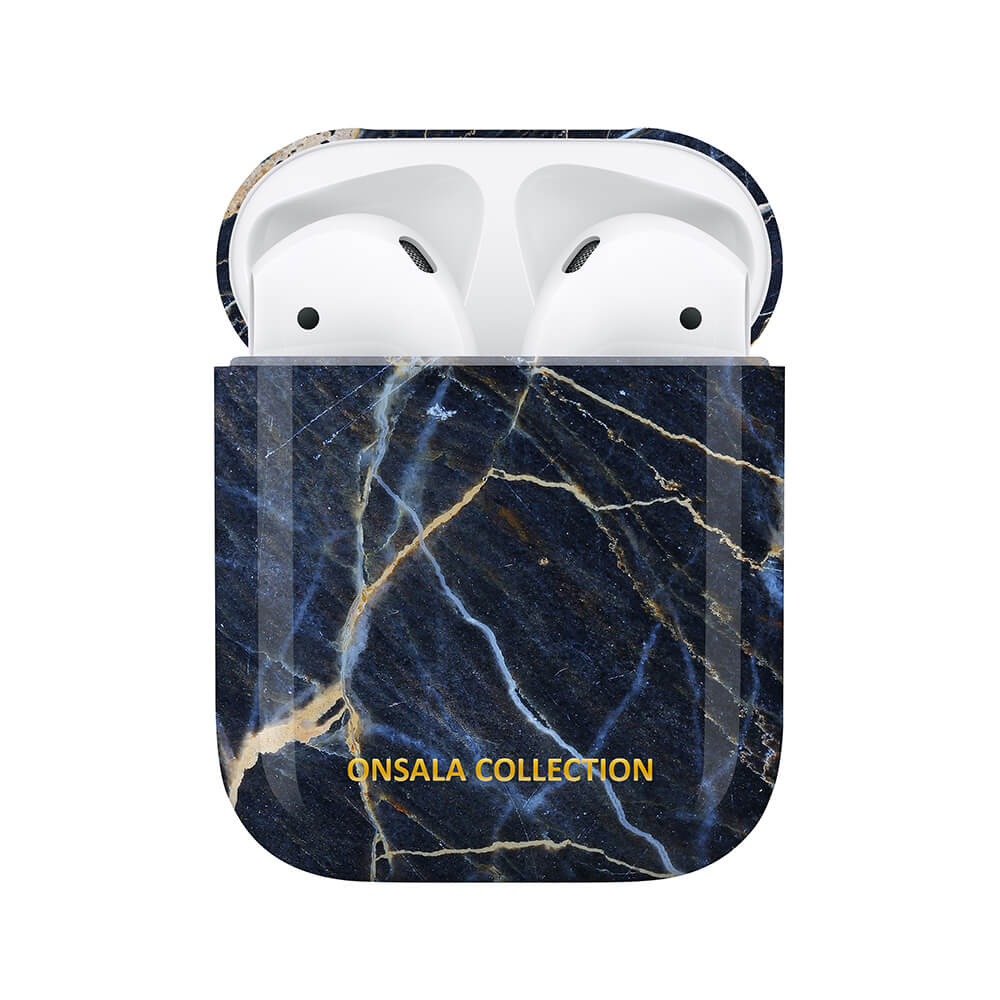 onsala-onsala-collection-airpods-fodral 1st and 2nd Generation Black Galaxy Marble