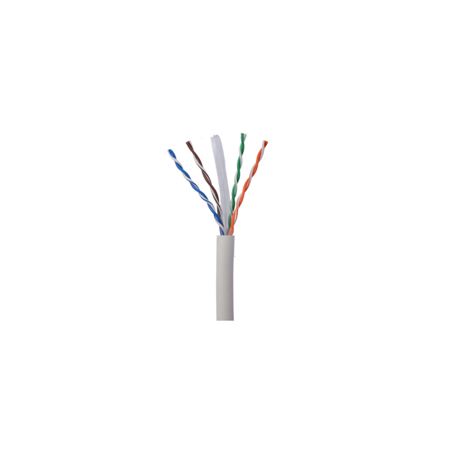 NORTH Nätverkskabel Cat6A UTP Vit 80m kontaktlös