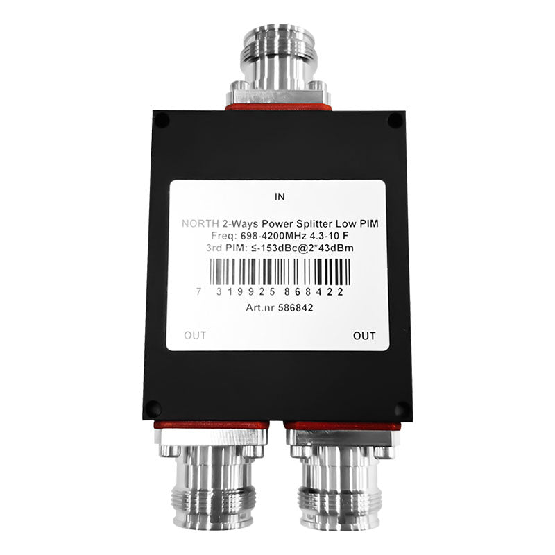 north-north-2-ways-power-splitter 698-4200 4.3-10-F Low PIM