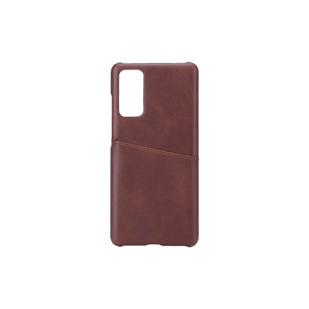 onsala-onsala-mobilskal-brun-med-kortfack Samsung S20FE 5G / S20FE 4G