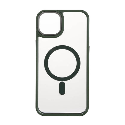 onsala-onsala-back-bumper-clear-case-magserie iPhone 15 Plus Clear Case Green Bumper