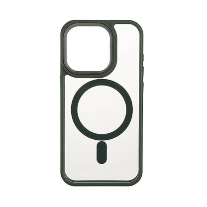 onsala-onsala-back-bumper-clear-case-magserie iPhone 15 Pro Clear Case Green Bumper
