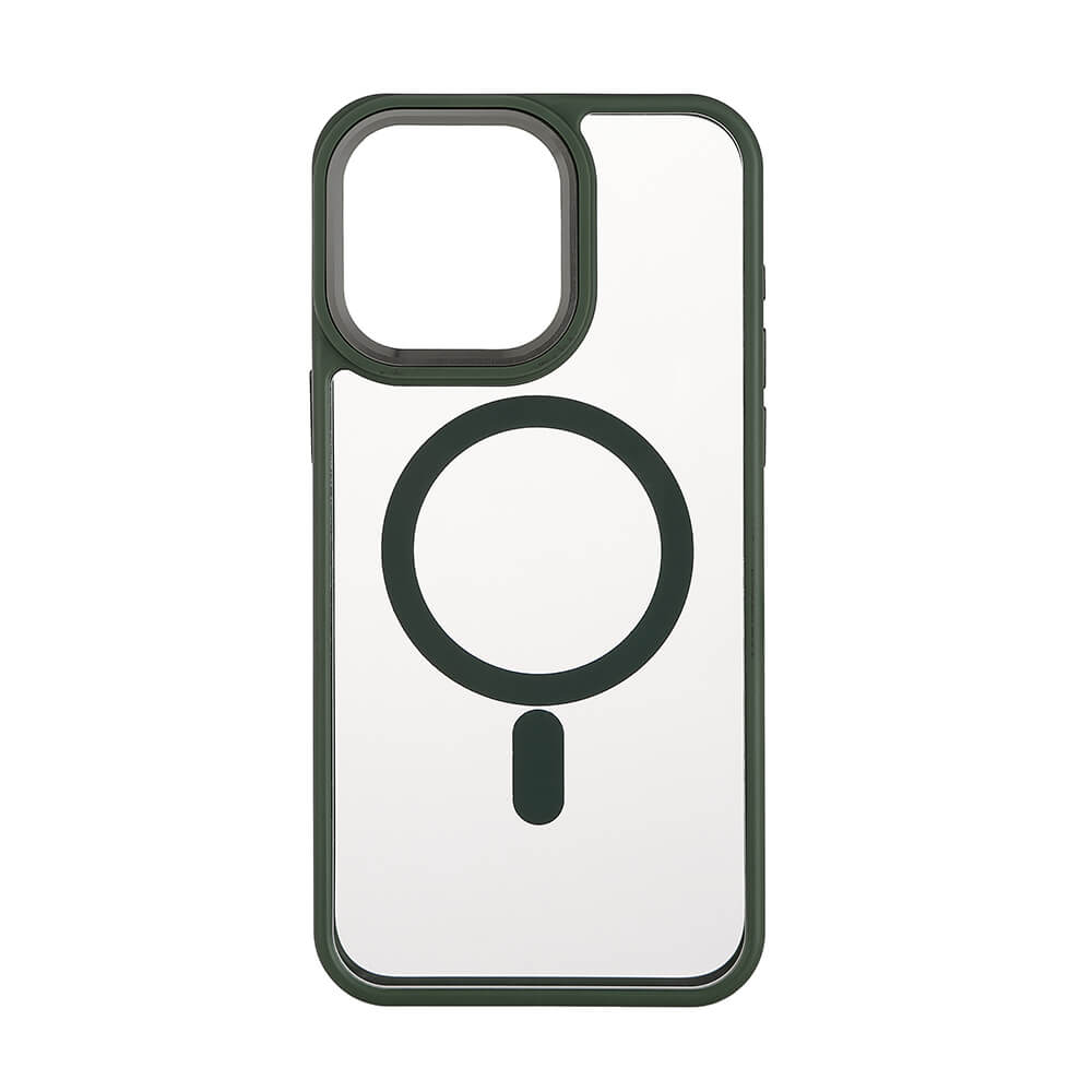 onsala-onsala-back-bumper-clear-case-magserie iPhone 15 Pro Max Clear Case Green Bumper