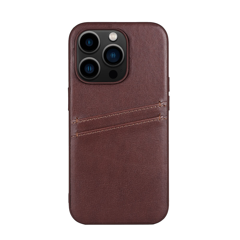buffalo-buffalo-back-cover-pu-2-card iPhone 14 Pro 6,1" Brown