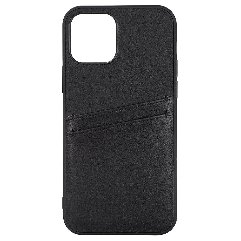 buffalo-buffalo-back-cover-pu-2-card iPhone 12/12 Pro Black