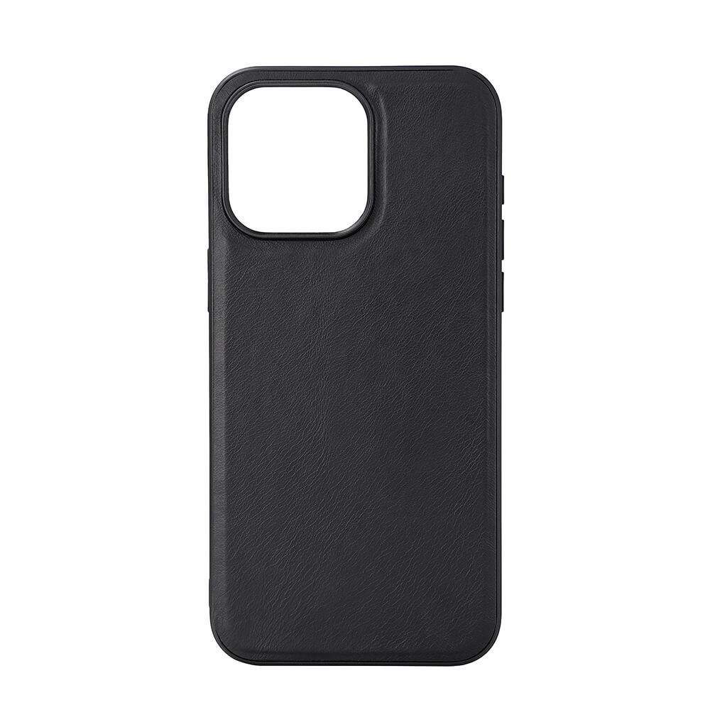 buffalo-buffalo-backcover-leather-magseries iPhone 15 Pro Max Black