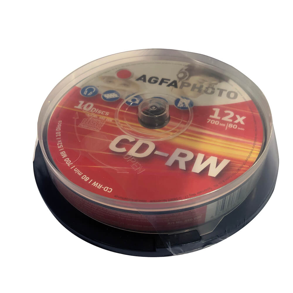 AGFAPHOTO AGFA CD-RW 10-Pack Cakebox