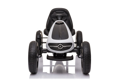Mercedes Go-Kart Trampbil med gummidäck och sportstol - För barn 3–8 år
