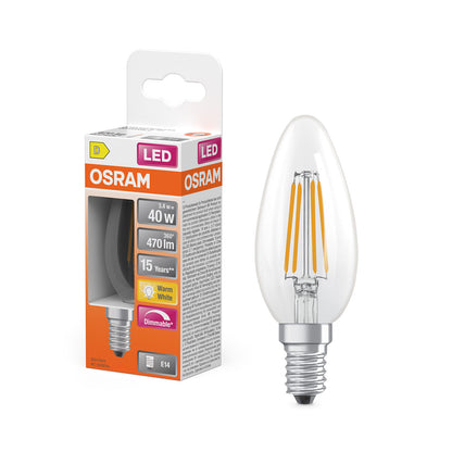 osram-osram-led-retrofit-classic-b Dim 3,4W 827 Clear E14