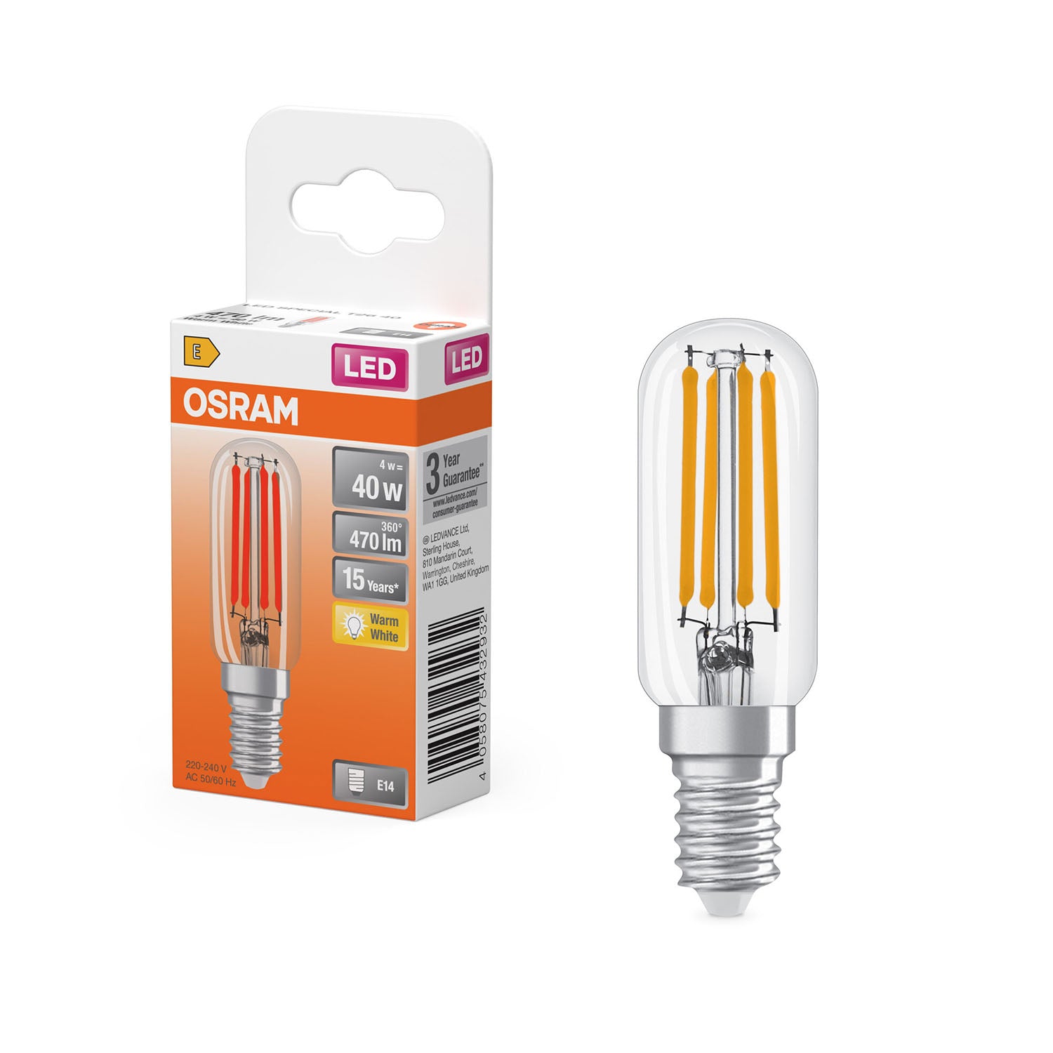 osram-osram-led-special-t26 4W 827 Clear E14