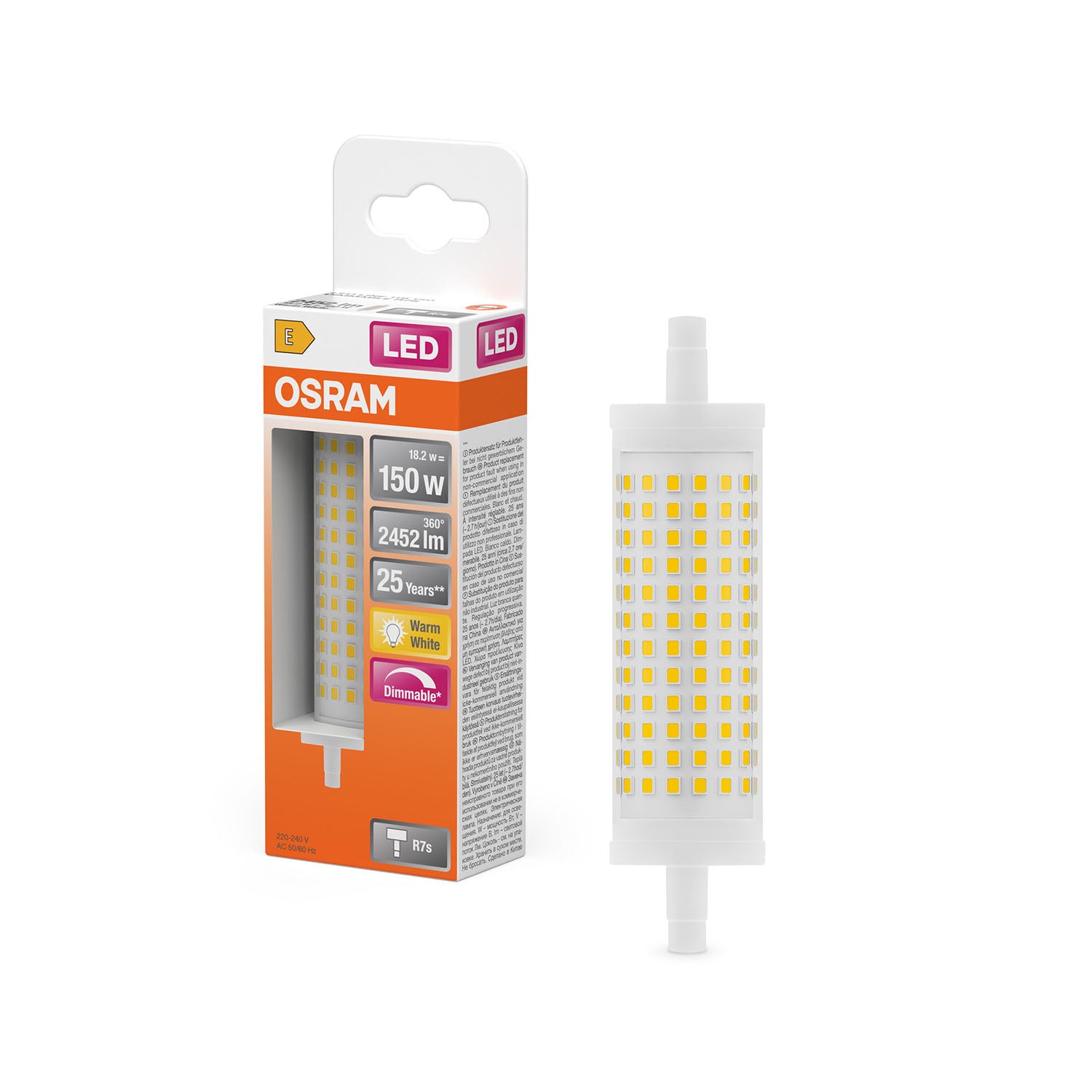osram-osram-led-line-dim 18,2W 827 Clear R7S