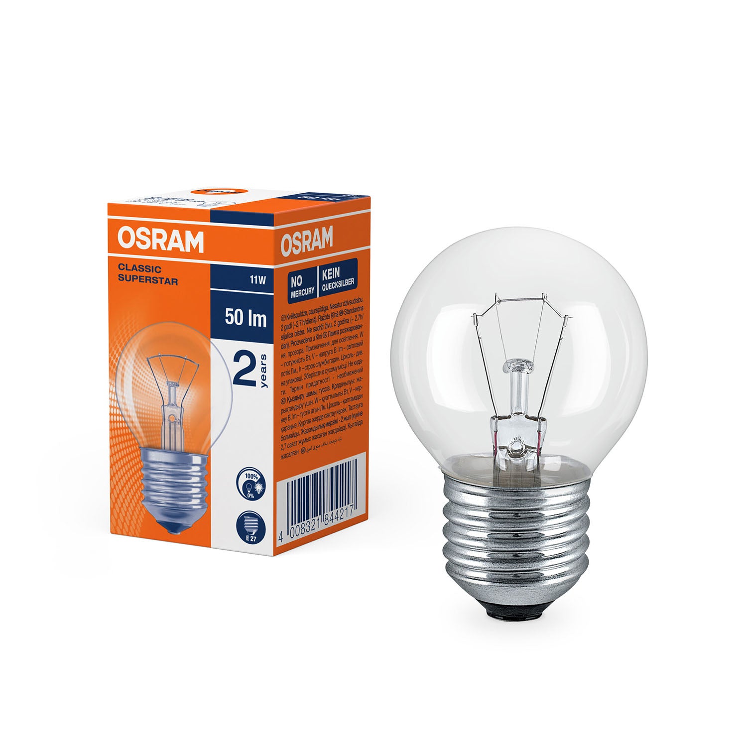 osram-osram-classic-p 11W 230-240V 2700K KLAR E27