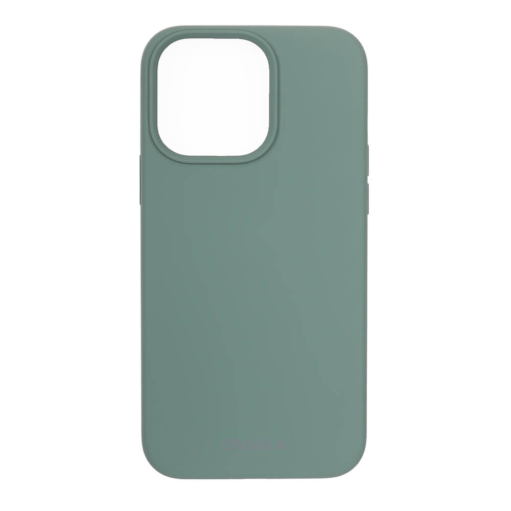 onsala-onsala-mobilskal-silikon-pine-green iPhone 13 Pro
