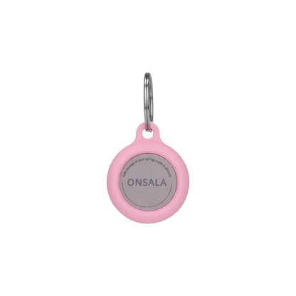 onsala-onsala-airtag-holder-silicone Pink with Keyring