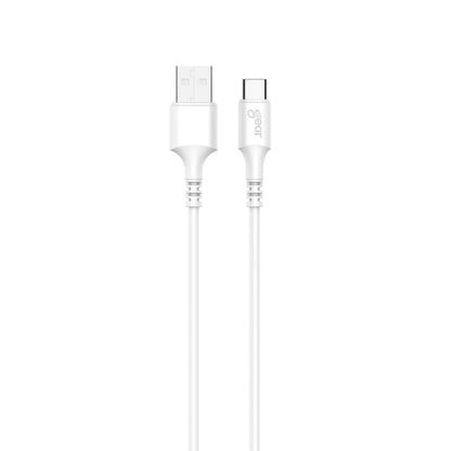 gear-gear-charging-cable-usb-a-usb-c-2-0 2m Vit gen2 Rund Kabel