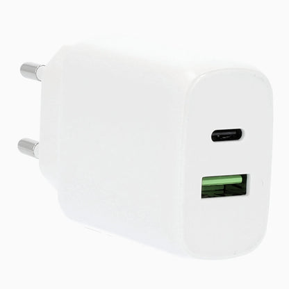 GEAR Charger 220V 1xUSB-C + 1xUSB-A