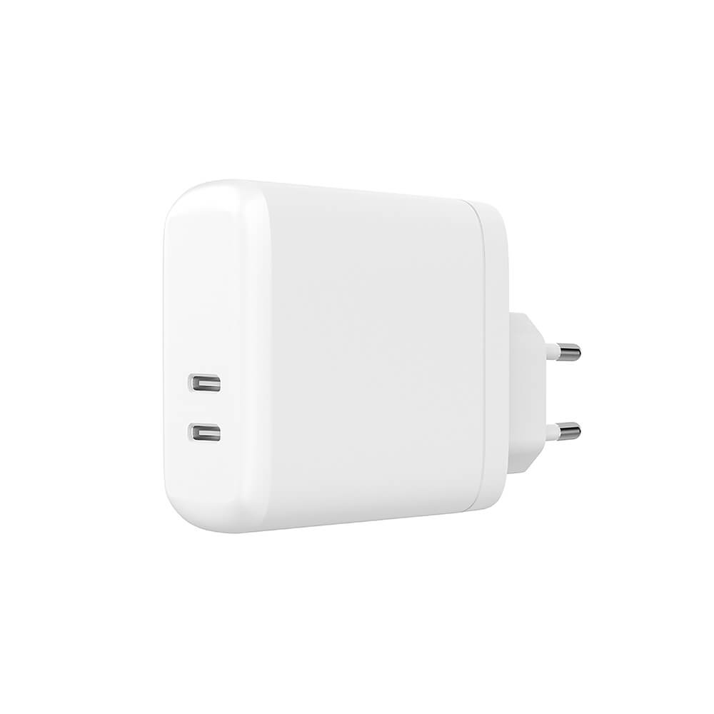 GEAR Charger 220V 2xUSB-C White