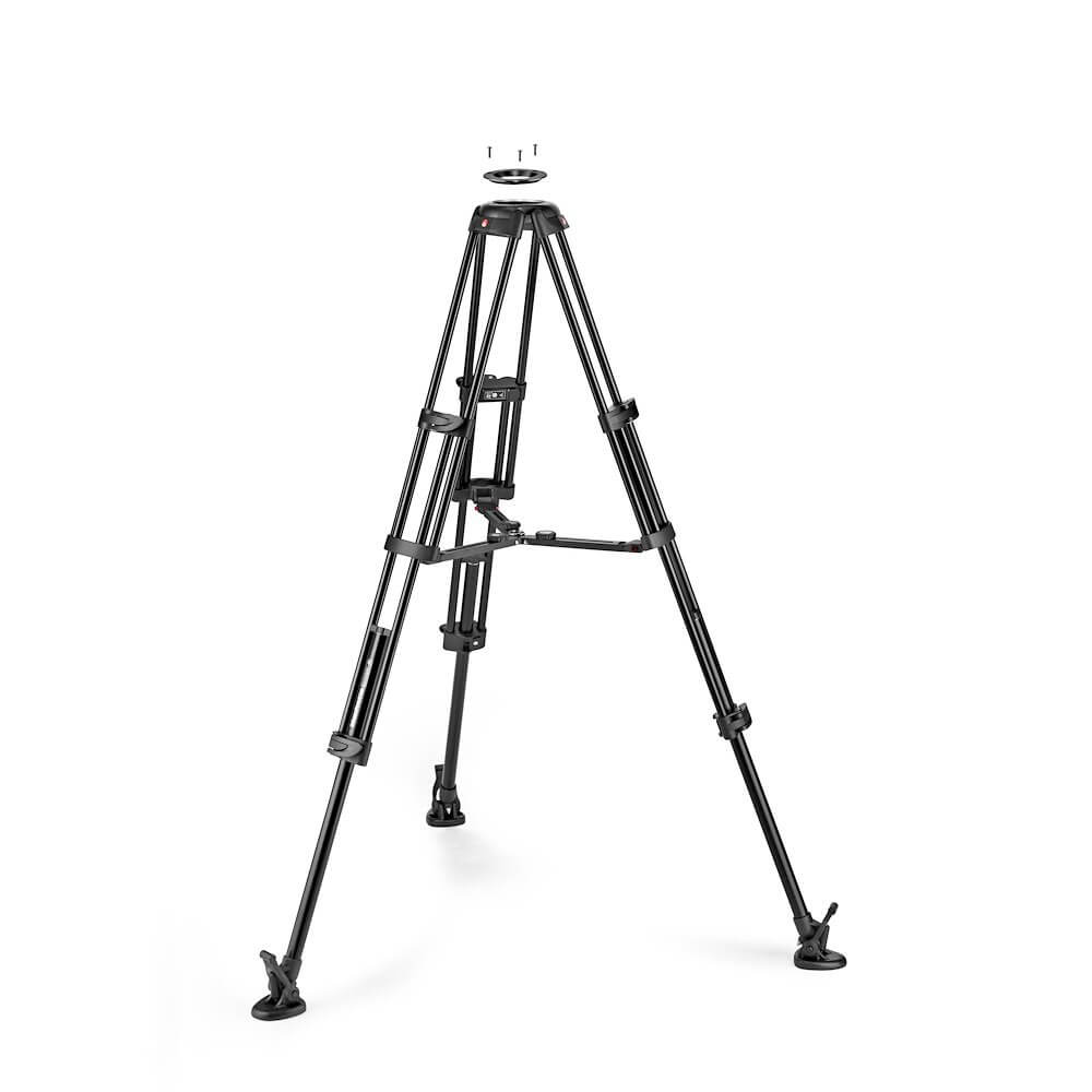 manfrotto-manfrotto-stativ-video Twin MS Mittspridare 100/75mm Skål Aluminium