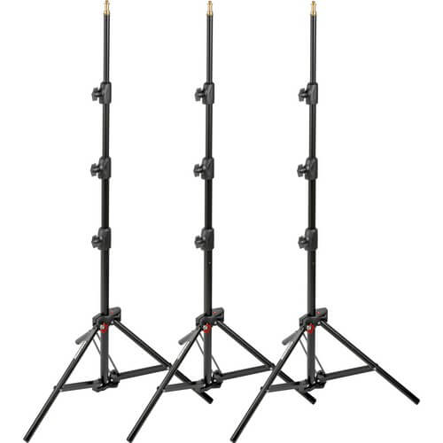 manfrotto-manfrotto-ljusstativ 1051BAC-3 3-Pack