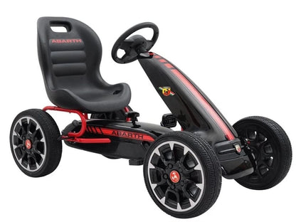 Abarth Gokart trampbil med gummihjul – För barn 3–8 år