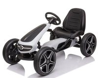 Mercedes Go-Kart Trampbil med gummidäck och sportstol - För barn 3–8 år