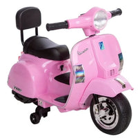 Vespa PX150 elmoped för barn 6V – rosa med stödhjul & musik | Barn scooter 3+ år