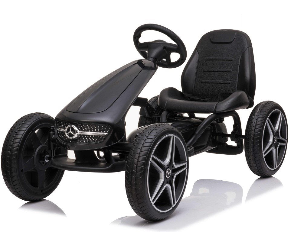 Mercedes Trampbil Gokart Gummihjul och justerbar sits – För barn 3–8 år
