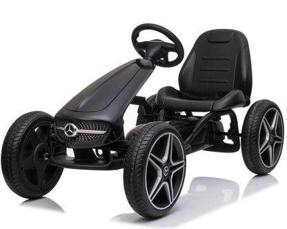 Mercedes Trampbil Gokart Gummihjul och justerbar sits – För barn 3–8 år