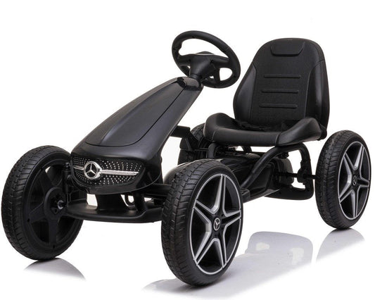 Mercedes Trampbil Gokart Gummihjul och justerbar sits – För barn 3–8 år