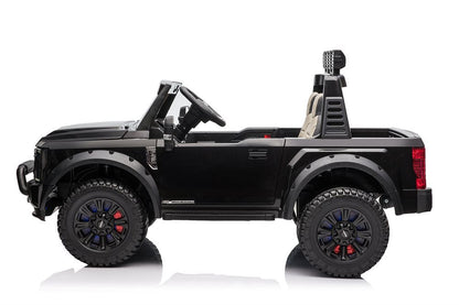 Ford Duty F450 elbil för barn 24V – 4 motorer, 2-sits & gummihjul | Elbil barn med fjärrkontroll
