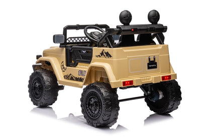 Toyota FJ Cruiser elbil för barn 12V – 4 motorer, gummihjul & fjärrkontroll | Elbil barn offroad