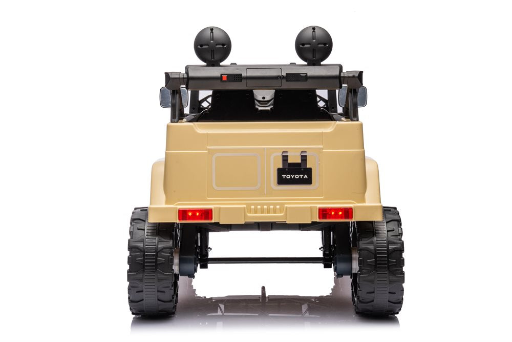 Toyota FJ Cruiser elbil för barn 12V – 4 motorer, gummihjul & fjärrkontroll | Elbil barn offroad