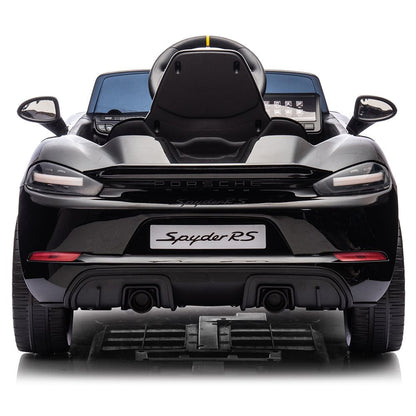 Porsche 718 Spyder RS – Elbil för barn 3–6 år Svart
