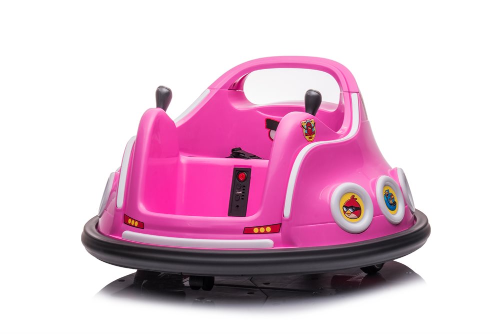 Angry Birds bumper elbil för barn 3–5 år Rosa