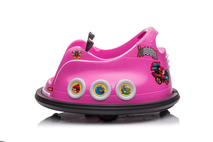 Angry Birds bumper elbil för barn 3–5 år Rosa